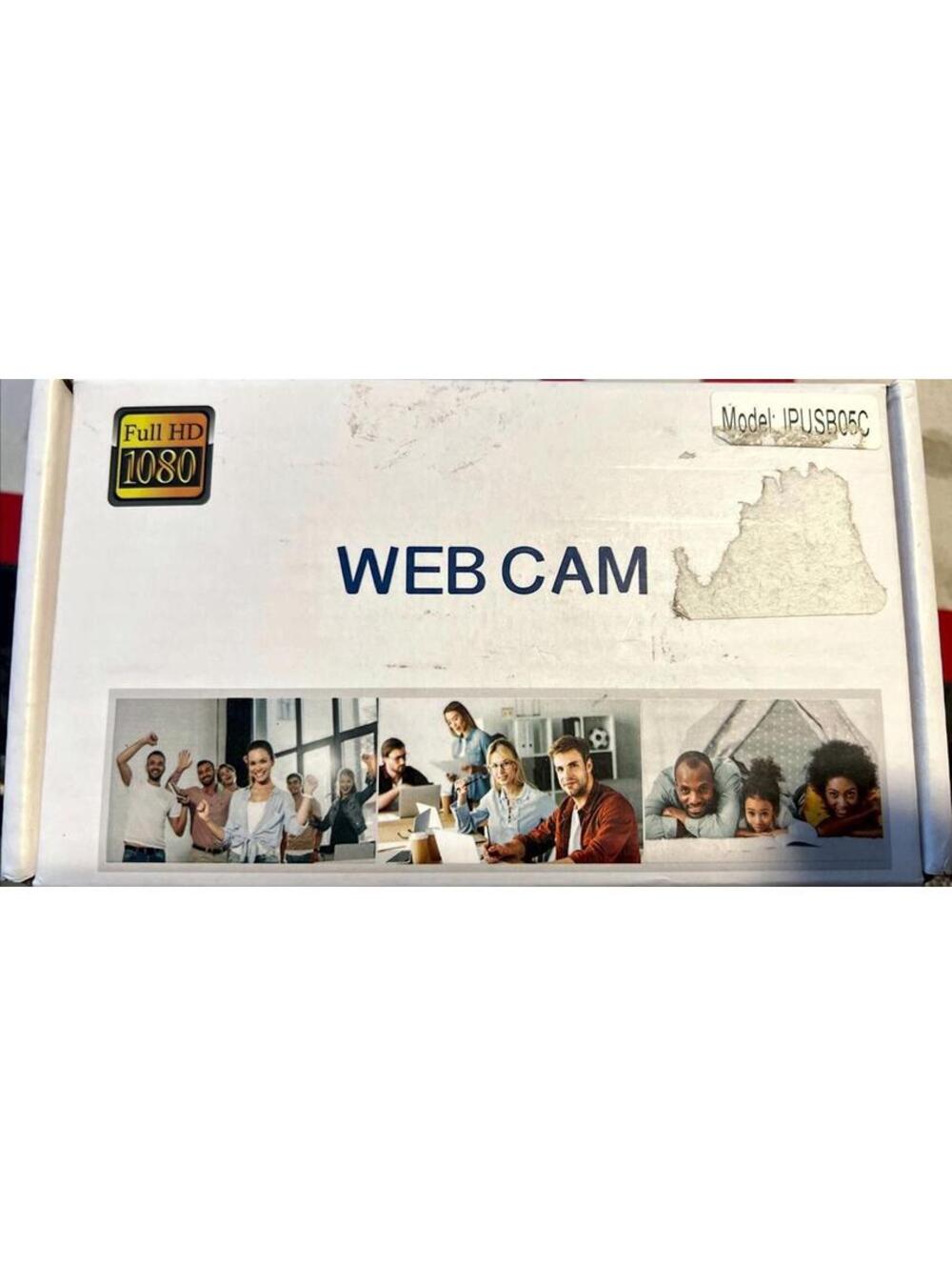PC Full HD 1080P Plug Play Webcam USB Camera w/ Built-in Microphone New in Box